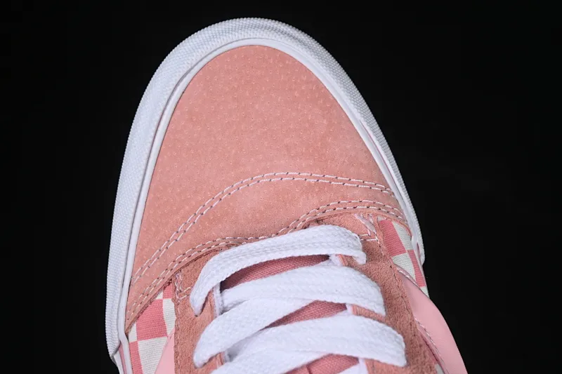 All categories Vans Vans series Vans Low Vans low-top Vans Knu Skool girly pink plaid comfortable and fashionable non-slip wear-resistant low-top casual bread shoes VN0009QCREV